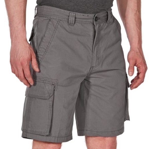 RUGGED TRAIL Other - NWT 🔨 MENS BLACK RUGGED CANVAS CARGO SHORTS W34